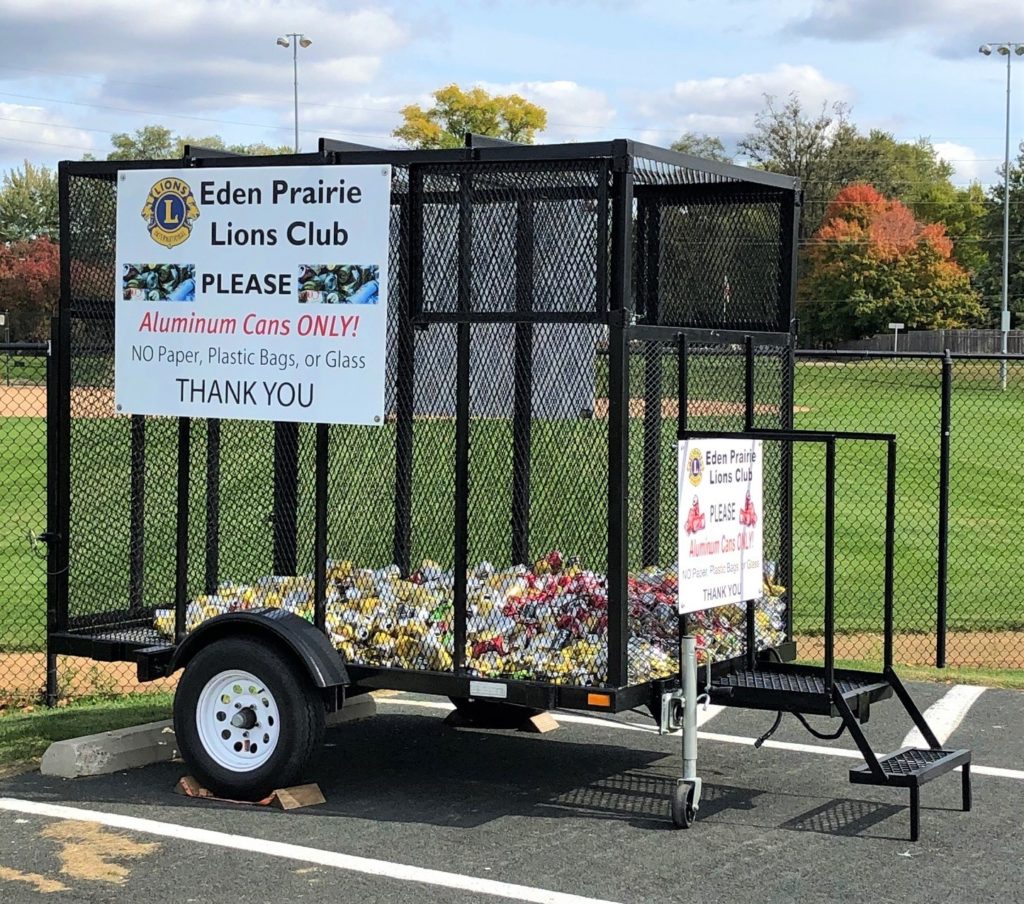 New can recycling trailer: Eden Prairie Lion's Club replaces stolen trailer