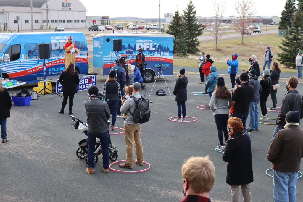 Gov. Walz leads Democrats in EP Halloween rally