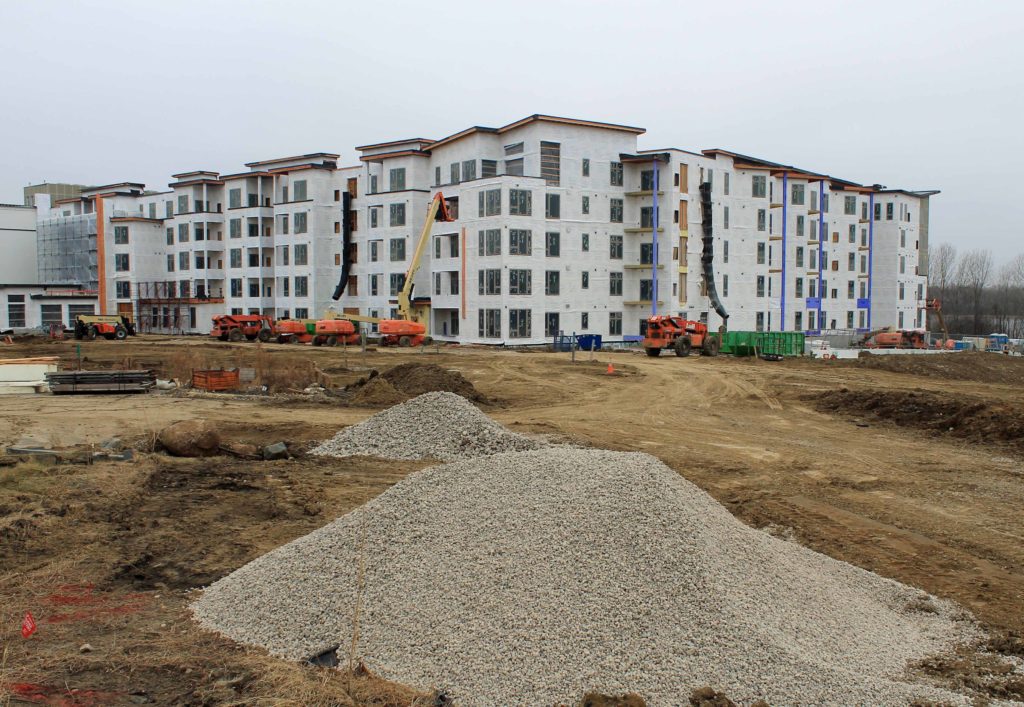 Proposed new retail would be within walking distance of the Flagstone senior living complex.