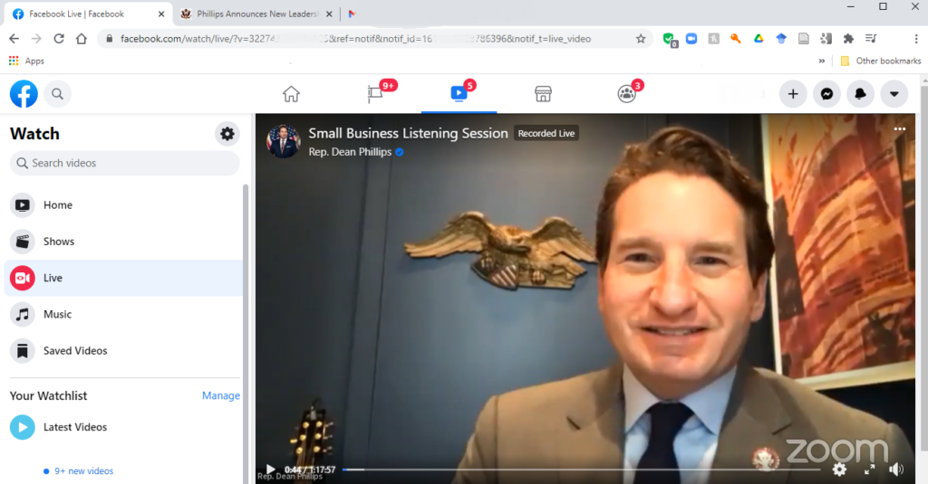 Third District Congressman Dean Phillips