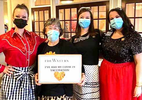 The leadership team at The Waters senior-living complex.