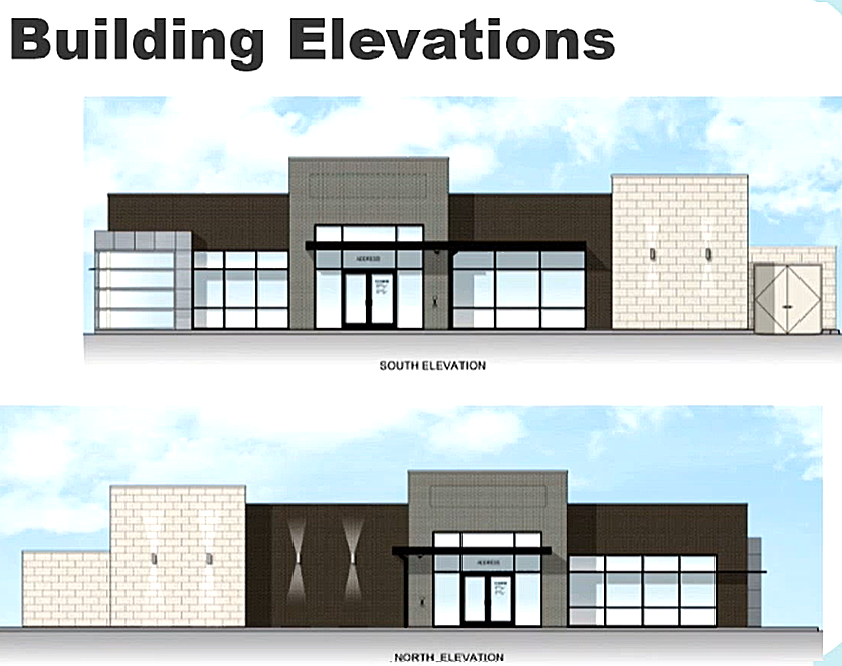 This is the architect’s drawing for the Chase Bank proposed to replace Bakers Square restaurant in Eden Prairie.