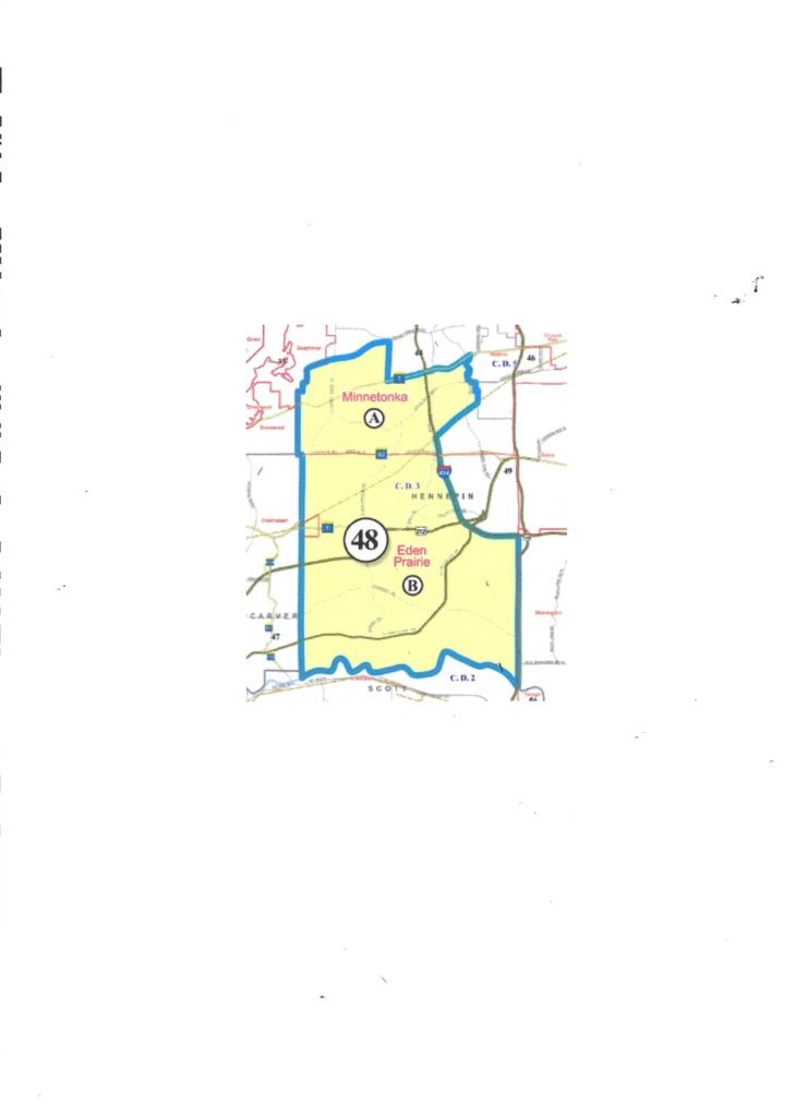 MN Senate District 48, Containing Leg Districts 48A and 48B (on Either Side of Highways 5/212)