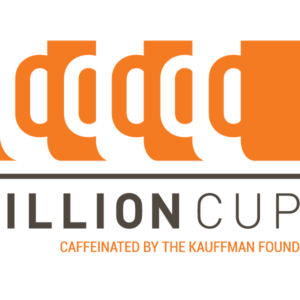 A display of the logo of 1 Million Cups