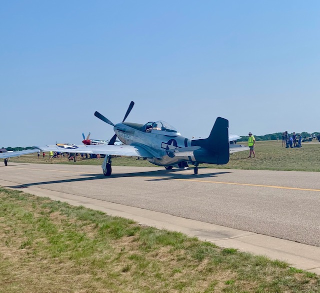 An airplane on the runway