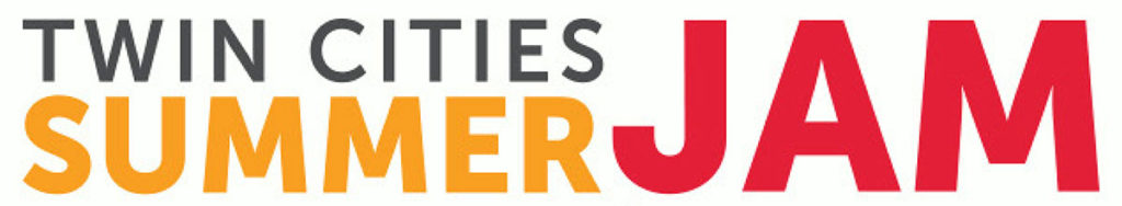 A display of the logo of Twin Cities Summer Jam