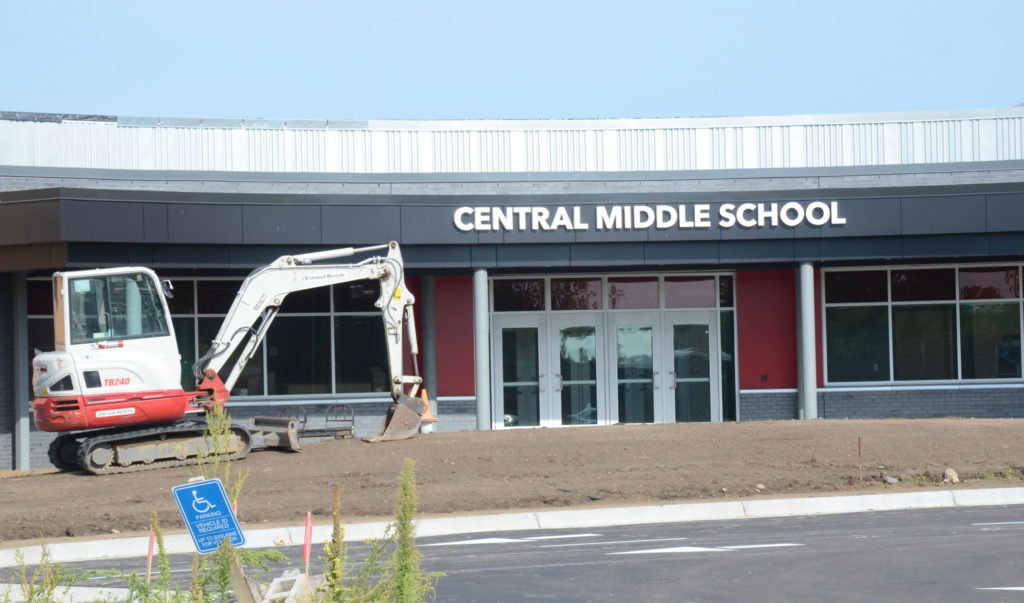 West entrance of Central Middle School
