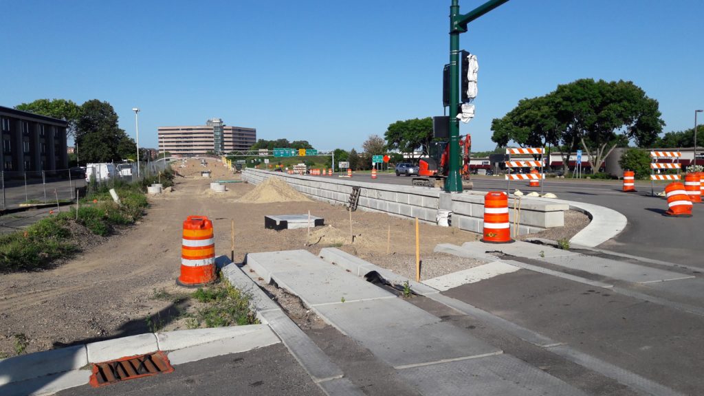 Construction of SWLRT line