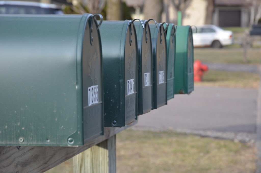 Photo of a row of mailboxes 11-20-21