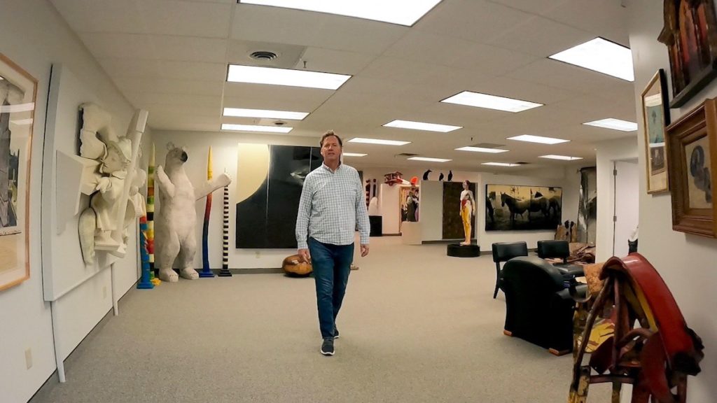 Scott Paulson, curator and guide of Museum Louvre It or Leave It, Eden Prairie. Photo by Jeff Strate