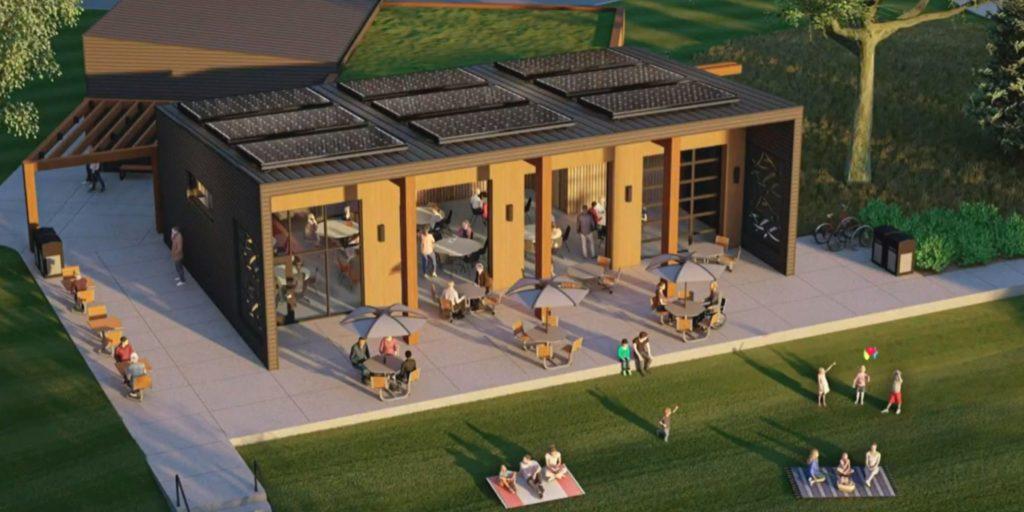 It’s just conceptual at this point, but City of Eden Prairie officials say the new building at Round Lake Park might look something like this, which is a screen shot from a presentation provided to the Eden Prairie City Council on Tuesday, Jan. 18.