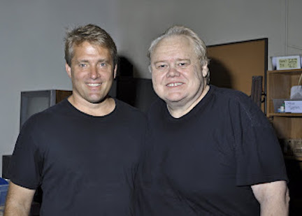 Rob Barrett poses with Louie Anderson. Photo courtesy of Rob Barrett