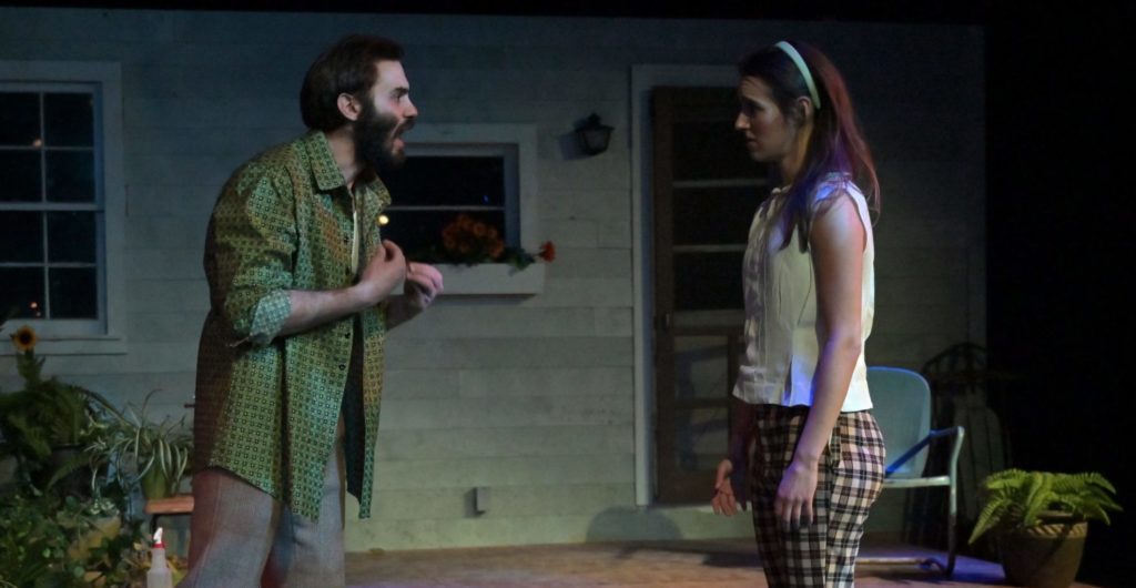 Kyle Clark as "Pete" and Christina Sullivan as "Rachel" in "Eden Prairie, 1971" by Mat Smart. Photos by Rob Merritt