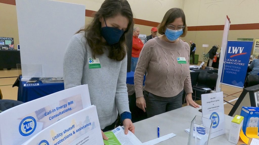 The Citizens Utility Board was one of the many groups set up shop at Sunday's Eden Prairie Eco Expo.
