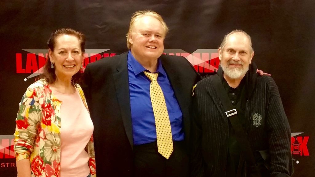 Louie Anderson after his June 16, 2017, show in Port Washington, Long Island. He’s with Loria Parker and husband Gerry Janssen, friends of the author.  Image from Loria Parker