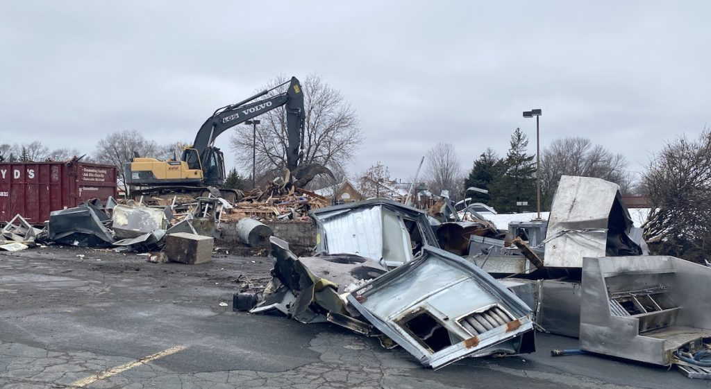 Highway 5 Burger King building torn down