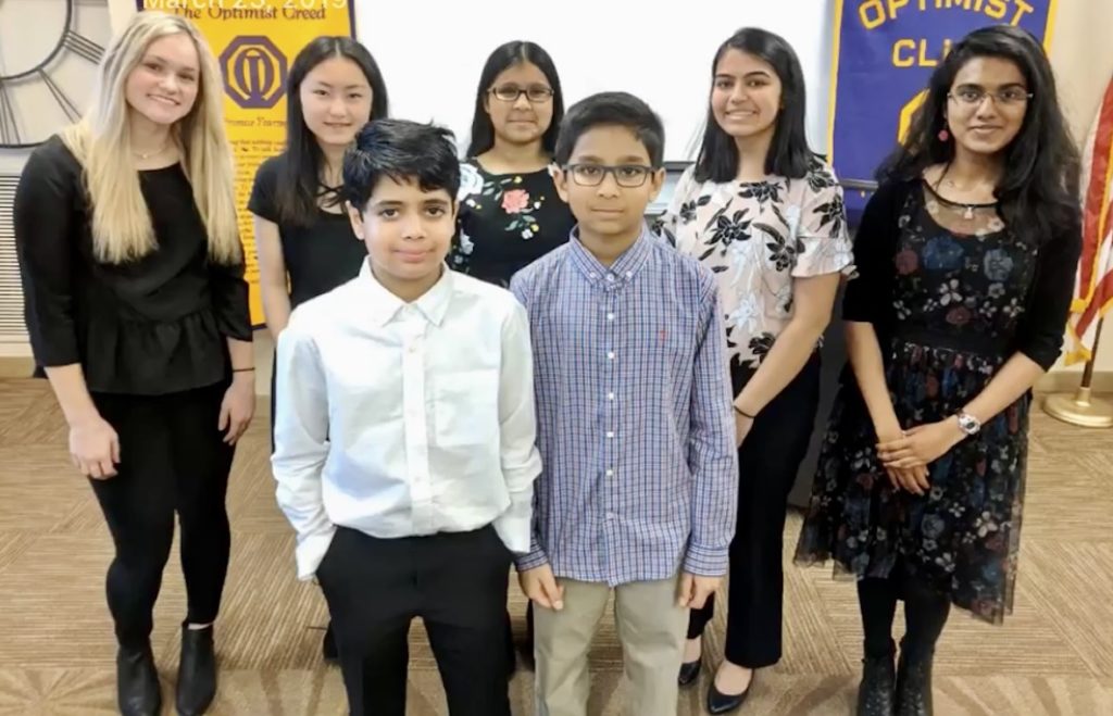 The winners of the 2019 Eden Prairie Optimist Club Oratorical Contest. Submitted photo