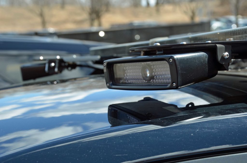 Photo of police car mounted ALPR 4/2022