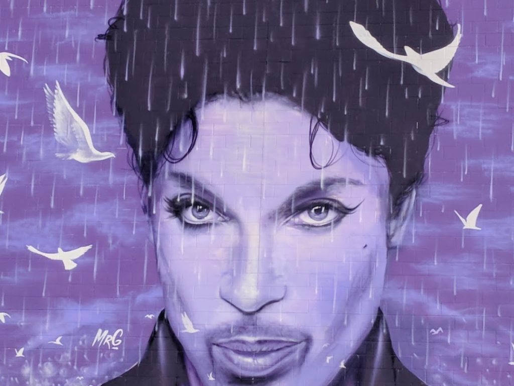 A mural of Prince on the side of the Chanhassen Cinema, 570 Market St., Chanhassen. Several murals honor Prince in the Twin Cities and another one is set to be unveiled in Minneapolis in June. Photos by Karla Wennerstrom