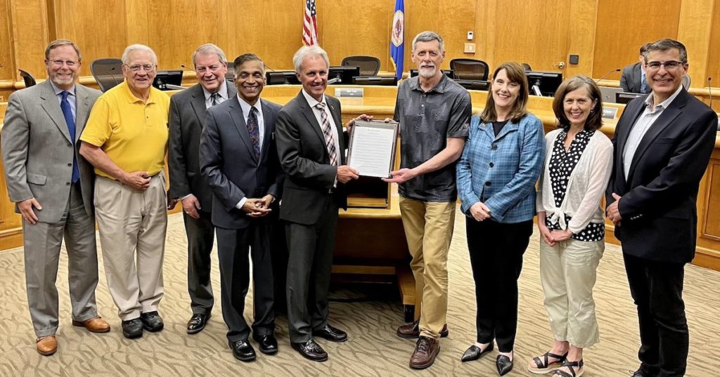 Weber honored by city for his longtime contributions to the community