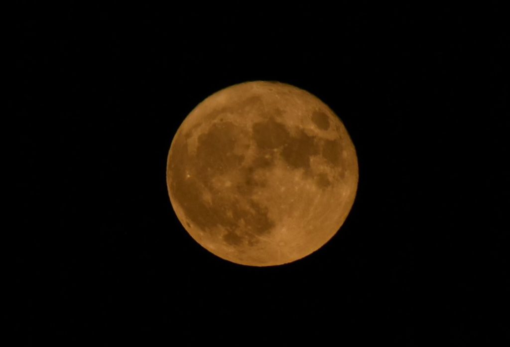 Supermoon over Eden Prairie