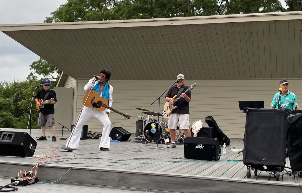 Echoes of Elvis performing at Staring Lake Amphitheatre on July 10. 
