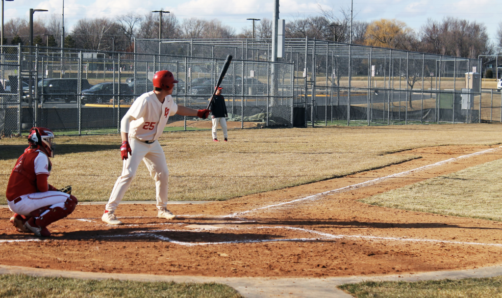 Seth Tierney (pictured) came through in the EP senior legion team's win against Bloomington Gold on Thursday. Here's a photo of him from his time with the EPHS spring team. Photo by Ryan Williamson