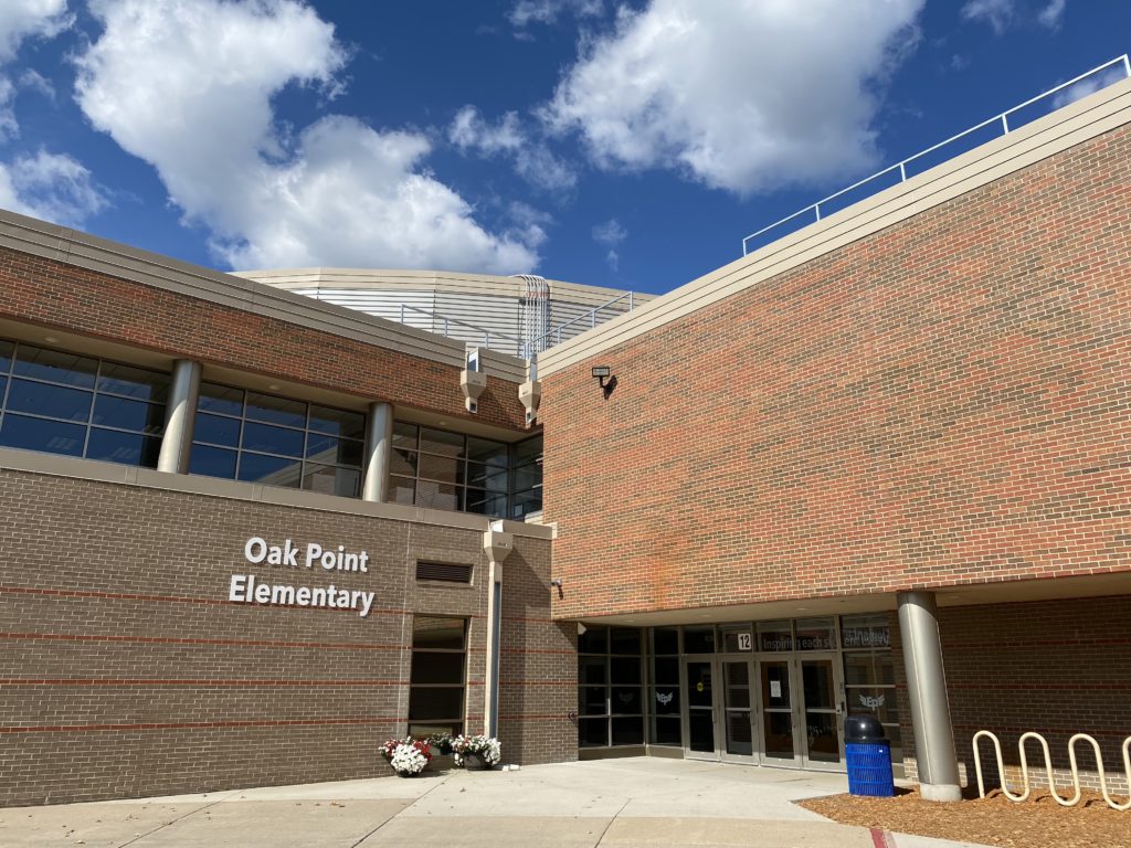 Oak Point Elementary School was recognized nationally on Tuesday. Photo by Juliana Allen