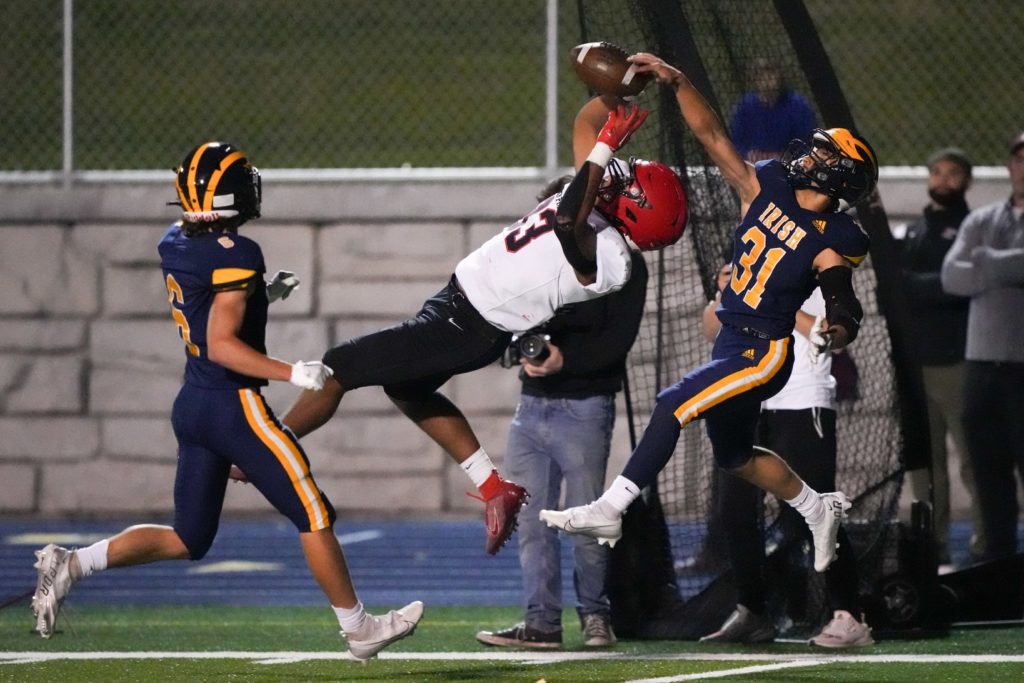 The Rosemount defense stifled an EP offense that had scored at least 21 points in each game so far this season. Photo by Rick Olson.