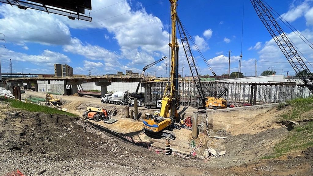 The Met Council estimates that the Southwest light rail transit project is 62 percent completed with a scheduled opening date of 2027. Photo courtesy of Metropolitan Council