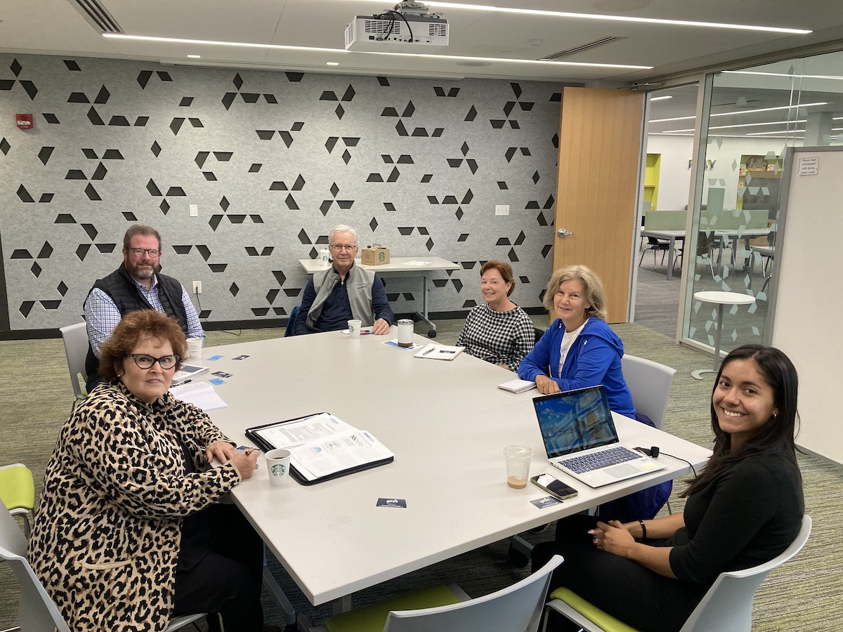 Clockwise from lower right are Jessica Oaxaca, Helen Friedlieb, Commissioner Chris LaTondresse, Tom Duevel, Commissioner Debbie Goettel, and Lisa Doyle. Oaxaca serves as district director for LaTondresse.