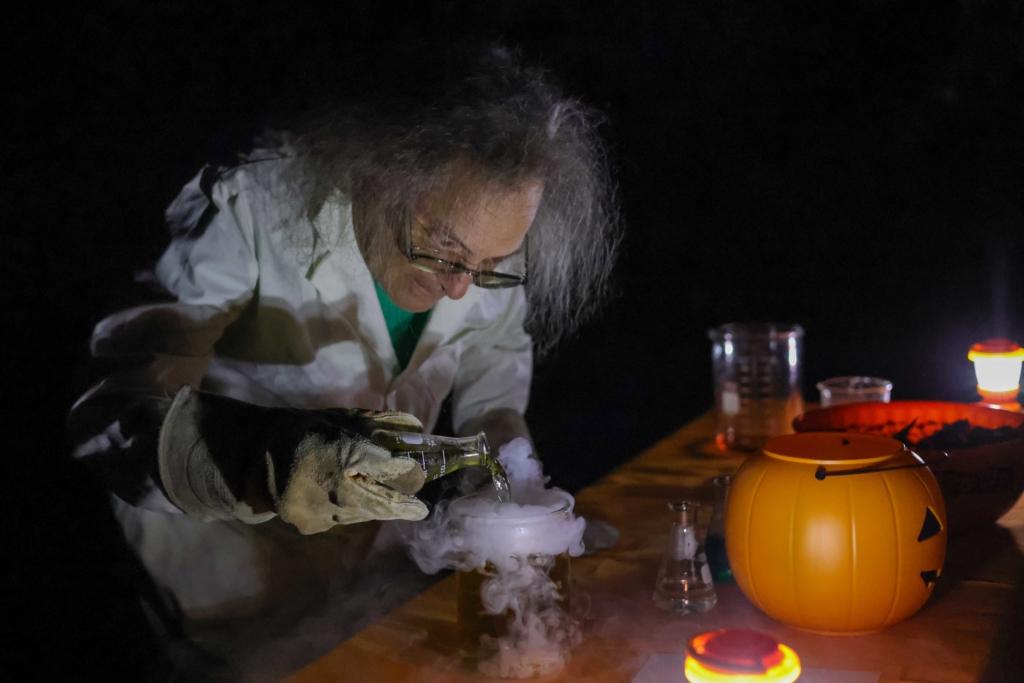 Paul Fusco during the Not So Scary Nature Trail on Oct. 29. 