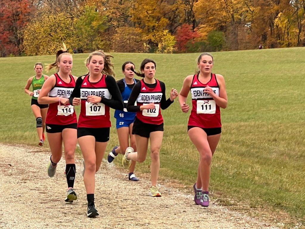 Varsity girls (L-R) Mila Finch, Sydney Bond, Nadia Al-Masri, and Lori Derouin. Photos by Rachel Bakken