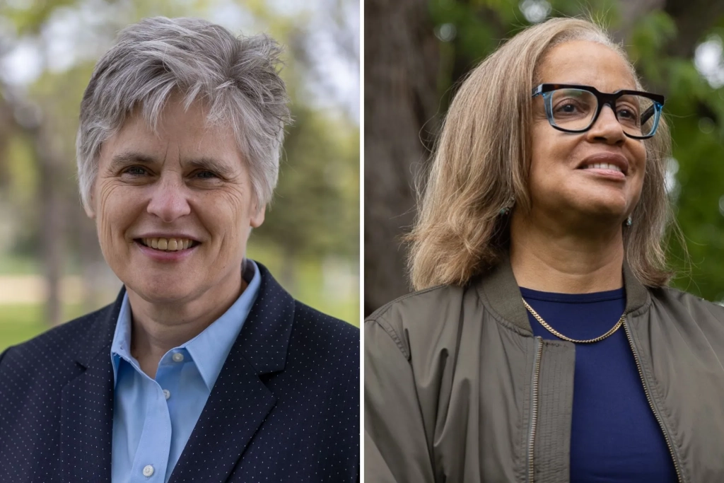 Hennepin County attorney candidates Mary Moriarty and Martha Holton Dimick. Credit: Jaida Grey Eagle | Sahan Journal