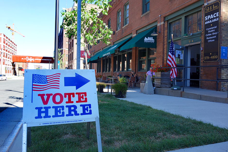 A 2020 primary election polling place in the North Loop in Minneapolis. MinnPost photo by Peter Callaghan