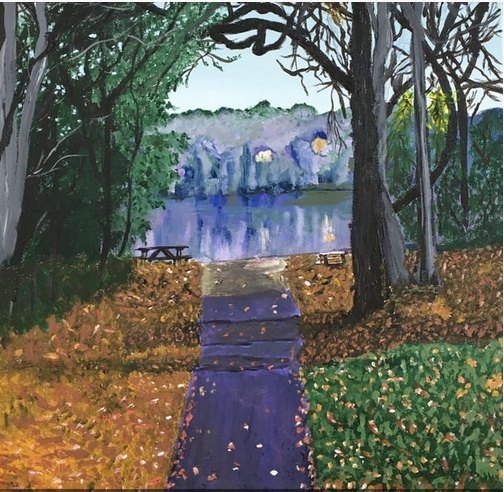 Many of Eden Prairie artist Meena Subramanian's works depict scenes from Staring Lake Park.
Photos courtesy of Meena Subramanian