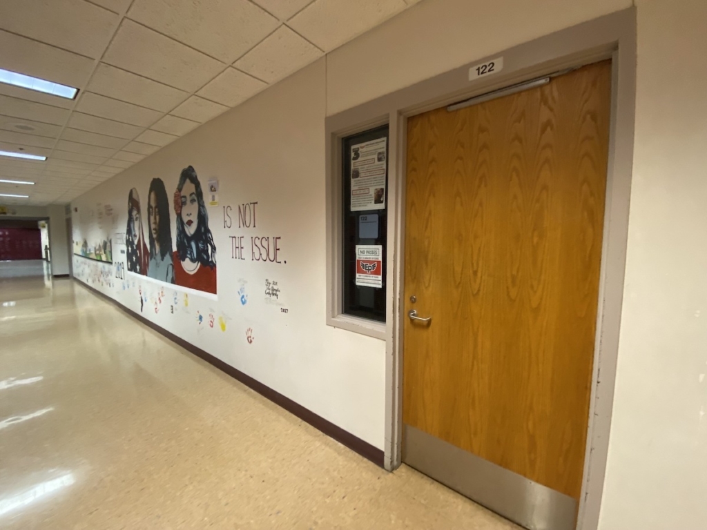 Hollenbeck taught AP Comparative Politics in Room 122 at Eden Prairie High School.