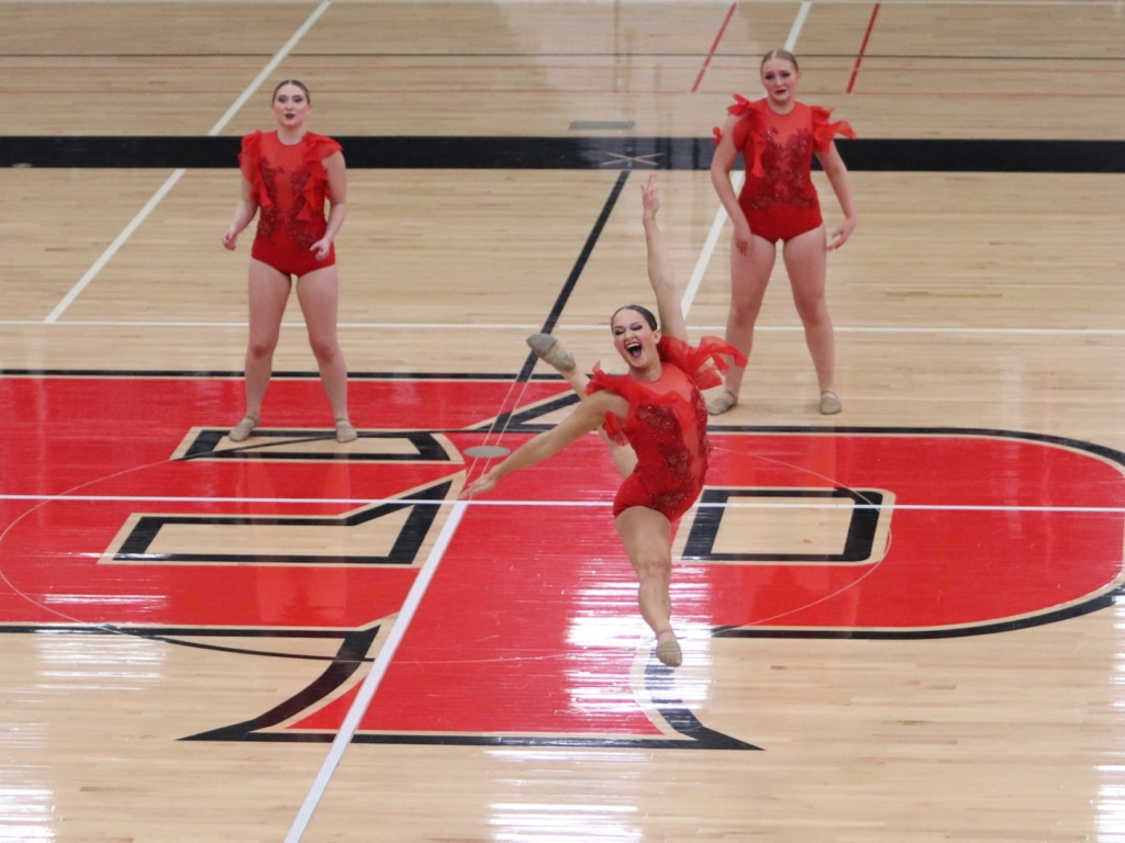 Annabelle Puett doing a leap.