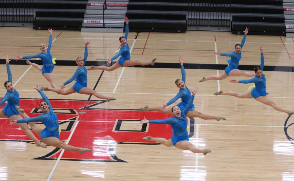 Varsity jazz dancers performed to "Don't Let the Sun Go Down." All photos by Kristina Lybeck