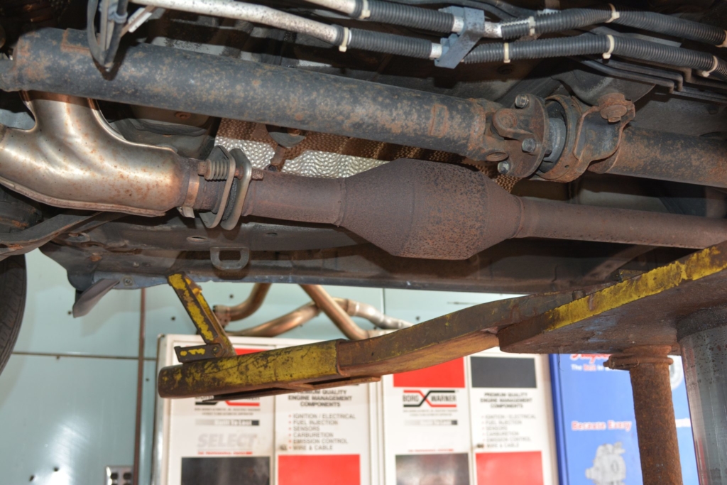 A catalytic converter can fetch $200 and cost thousands to replace. Photo by Dylan Miettinen/Minnesota Reformer