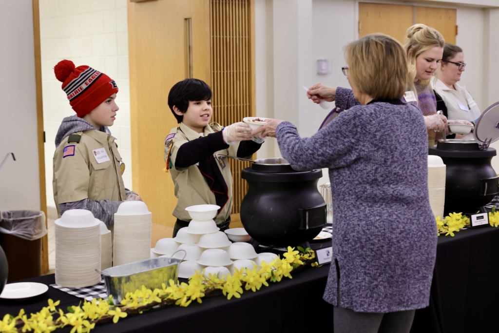 Several local restaurants, including CRAVE, Tavern 4 & 5, Peoples Organic, and Kona Grill, donated soup for the event.