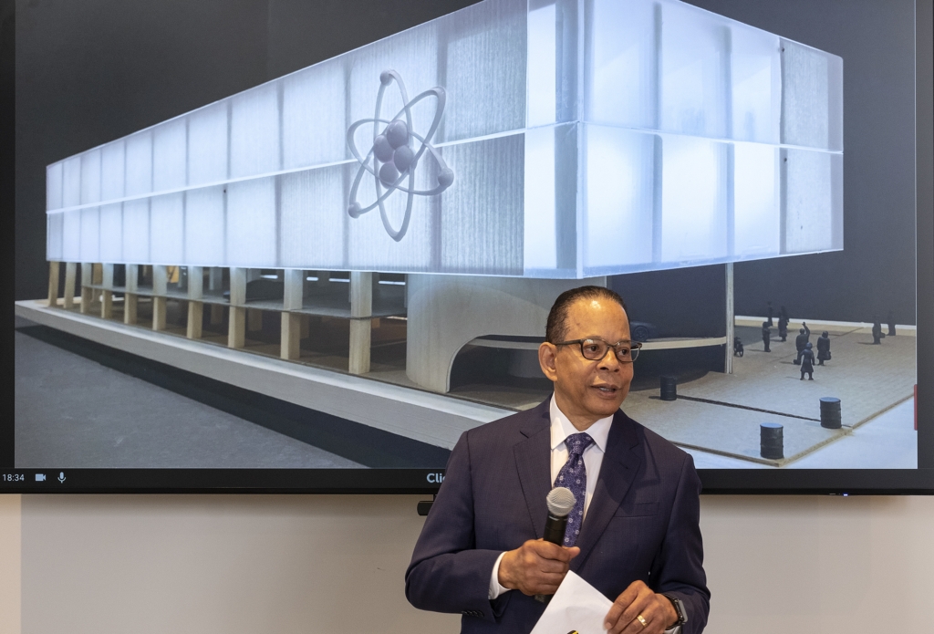 Wendell Maddox, ION Corp. founder and CEO, made a commitment to build a aerospace manufacturing facility on West Broadway Avenue. Photo by David Pierini