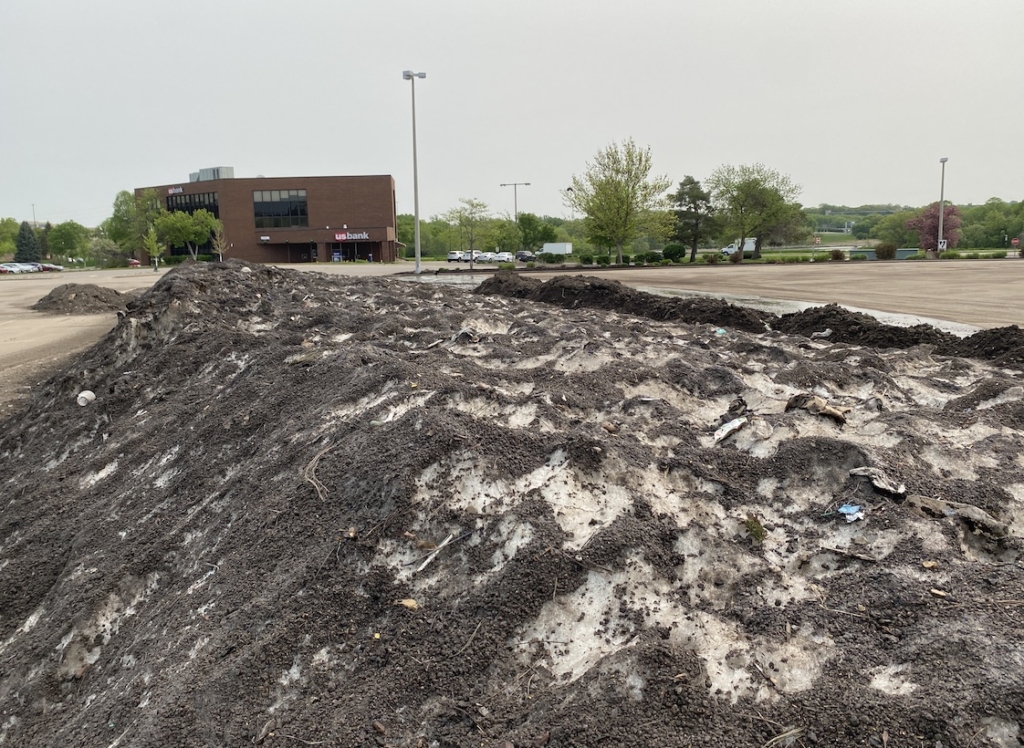 "Mount Eden Prairie" now barely rises above the ground. Photos by Stuart Sudak