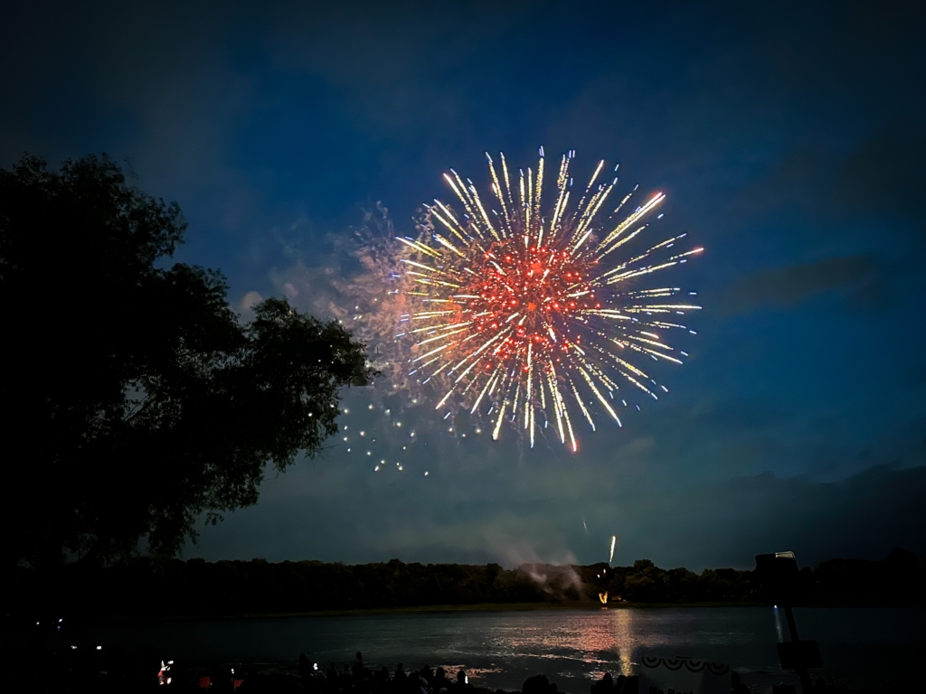 Fireworks light up the sky during last year's Eden Prairie 4th of July Hometown Celebration. File photo by Gretchen Haynes