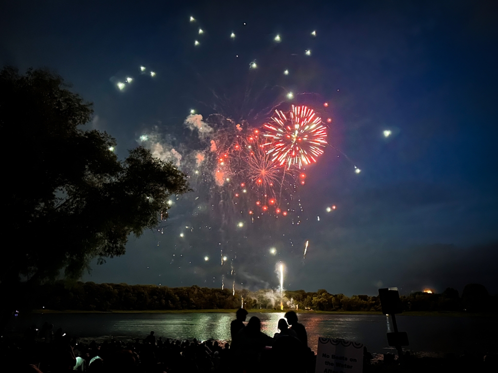 Fireworks lit up the sky during Eden Prairie’s July 4th Hometown Celebration.