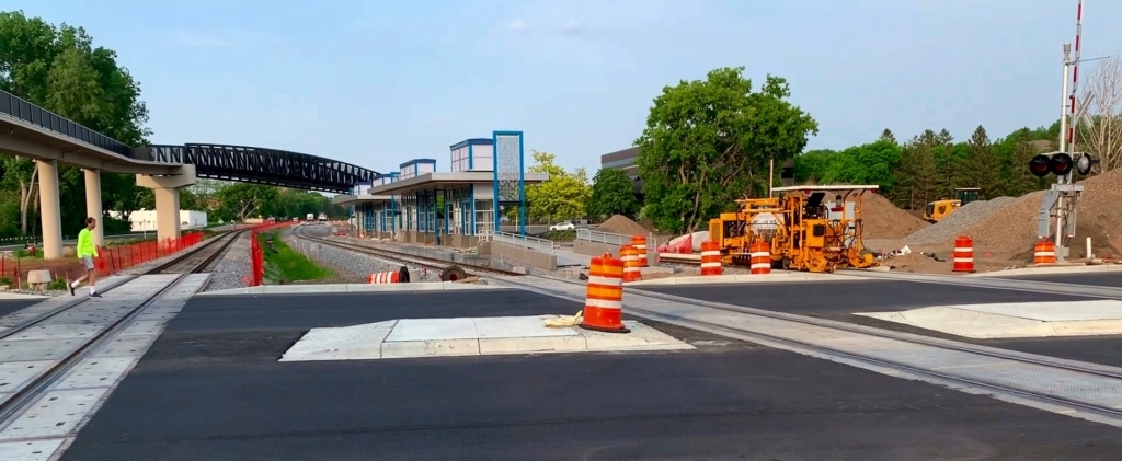 The SWLRT construction site at Beltline Boulevard in St. Louis Park