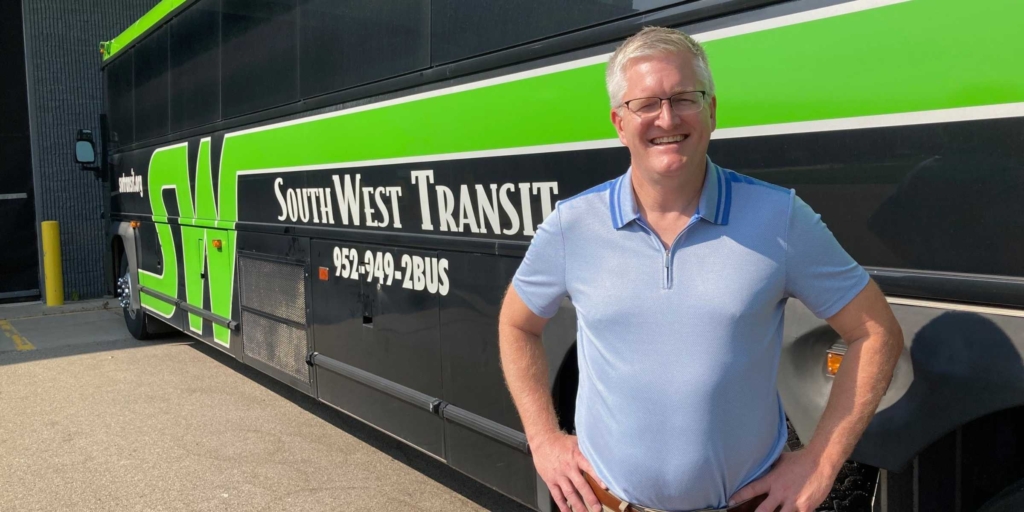 Erik Hansen is SouthWest Transit’s new chief executive officer, and will help guide the Eden Prairie-based transit agency through changing trends and technology. Photo by Mark Weber