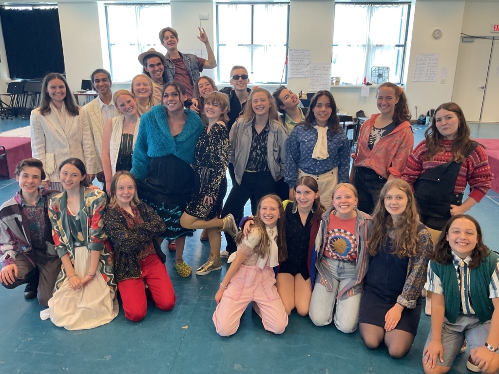 Schumacher (second row, second from right) with fellow cast members. Photo by CTC