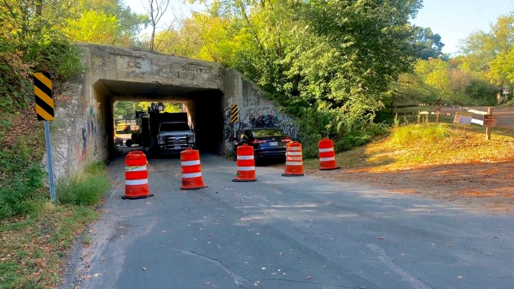 win Cities & Western Railroad Bridge over Indian Chief Road. September 13 photo by Jeff Strate