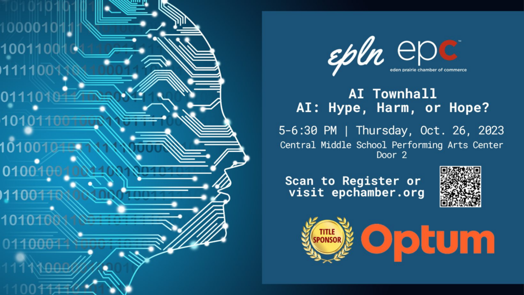 AI Town Hall 2023 graphic